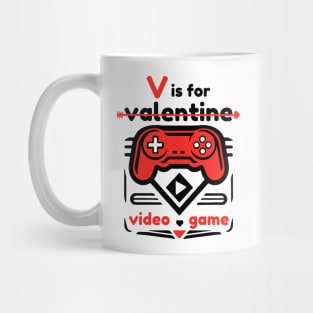 V Is For Video Game Mug